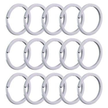 Imagem de Conjunto Argola Italiana 28mm Chata Para Artesanato Atacado - 500 Unid
