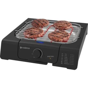 Imagem de Churrasqueira Elétrica Cadence Short Grill Cor Inox e Preto GRL 805