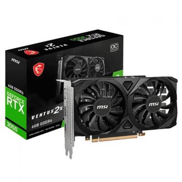Imagem de Placa de Vídeo MSI GeForce RTX 3050 VENTUS OC 2X 6GB GDDR6 96 bits 912-V812-060
