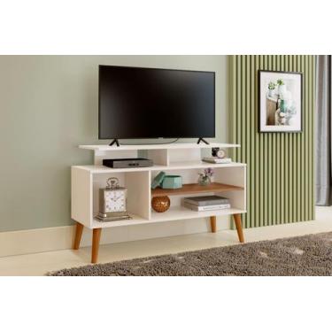 Imagem de Rack para TV de 42 Pés de Madeira Suporte Robusto 110cm - CARMOLAR, Of