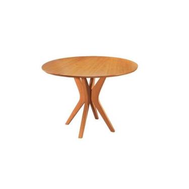 Imagem de Mesa de Jantar Redonda Maciça 1,10m Genebra Star Móveis