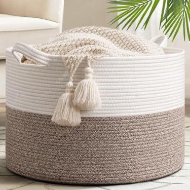 Imagem de Cesta de Ropa Goodpick de Cuerda de Algodón 50x50x32 cm