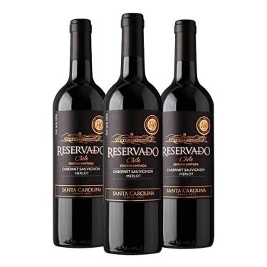 Imagem de Kit 03 Un. Vinho Santa Carolina Reservado Ed. Limitada 750ml