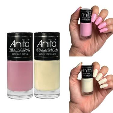 Imagem de Kit Esmaltes Anita Ritmo Leve Nova Coleção Tons Pasteis Esmalte Atacad