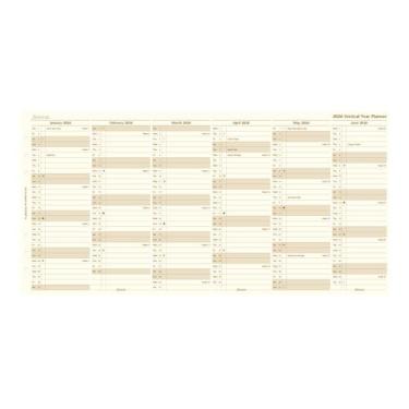 Imagem de Filofax Recarga de diário de calendário, tamanho A5, agenda de ano vertical, papel creme de algodão, inglês, 2026 (C68508-26)