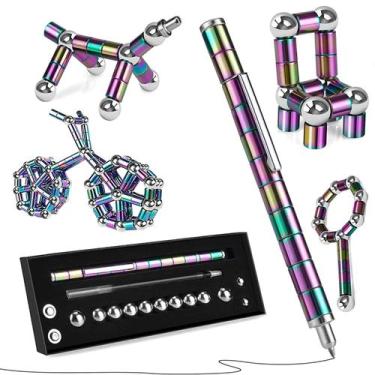 Imagem de Brinquedo de descompressão Magnetic Pen boncty com anéis magnéticos
