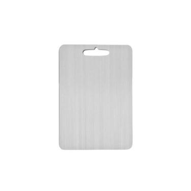 Imagem de Tabua de Carne Corte Cozinha Profissional Aço Inox 29x20cm - CASACHA