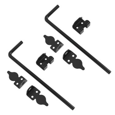 Imagem de Garosa Trava de Aterramento do Portão 12 pol. Rolha de Haste de Queda de Aço Carbono para Serviço Pesado Com Parafusos Autorroscantes para Madeira, Metal, Ferro, Portas Duplas, Segurança Interna e