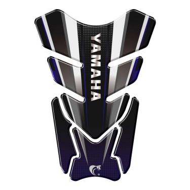 Imagem de Adesivo Resinado Protetor De Tanque Moto Qualquer Moto Yamaha Azul Azul E Preto