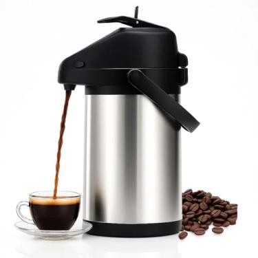 Imagem de Garrafa Térmica 3 Litros Inox YAB Parede Dupla Giratória Bebidas