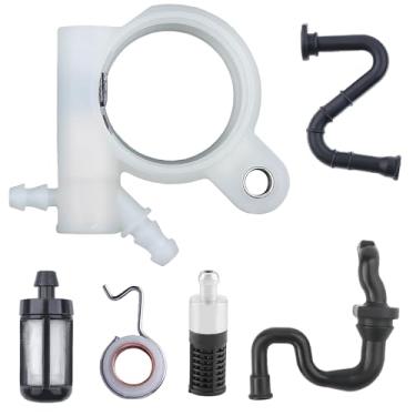 Imagem de AZXX Kit de bomba de óleo para Stihl MS251,1143 640 3201 MS231 Kit de engrenagem sem-fim de bomba de óleo para Stihl MS231C MS251C MS251 MS231 peças de motosserra com filtro de mangueira de óleo