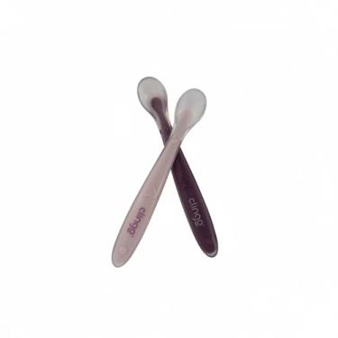 Imagem de Colher Bebê (2x) Rose: Cabo Ergonômico Antiderrapante, Ponta Macia