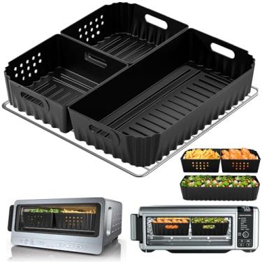 Imagem de Forros de silicone para fritadeira a ar Ninja SP101, 3 peças de forros de forno de silicone, acessórios para fritadeira a ar digital Ninja SP101 SP351 SP201 SP301