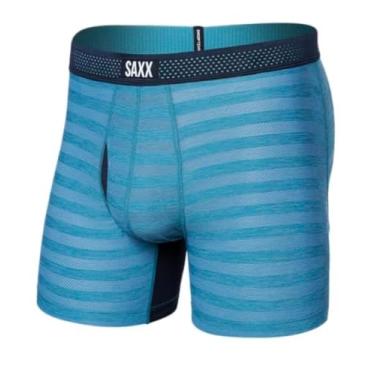 Imagem de Roupa íntima masculina Saxx – Cueca boxer de malha refrescante com suporte embutido – Roupa íntima masculina