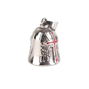 Imagem de RiToEasysports Chaveiro de Aço Inoxidável Com Sino de Motocicleta, 4,5x2,5cm, Campainha Segura para Ciclismo, Boa Sorte, para Motocicletas, Suvs, Caminhões de Bicicleta