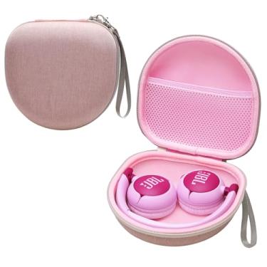 Imagem de Capa de fone de ouvido infantil compatível com JBL Junior JR320BT / iClever BTH12 / HS19 / BTH26 / JoySpark-T5 / Candy Bila BH03 / EarFun/IMYB/MIDOLA MD-B01 / noot Products Kids Headphones, rosa