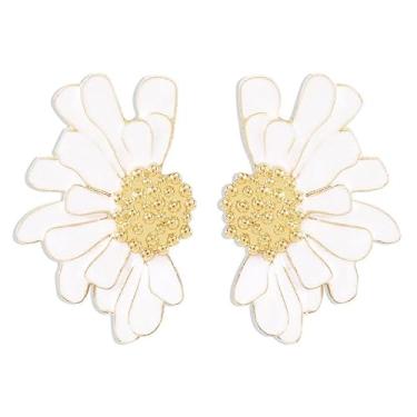 Imagem de Brincos pendentes para mulheres, brincos de argola de ouro, brincos grossos, brincos de prata, joias modernas, presentes de Natal, presentes de Natal para mãe, esposa, amigos, presentes de amizade