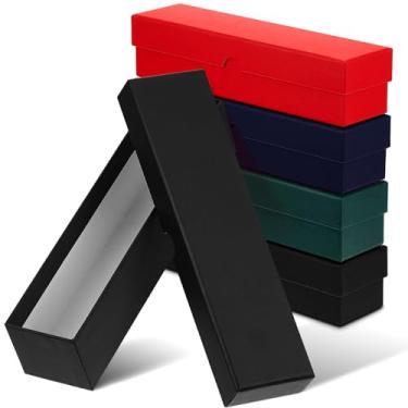 Imagem de Teling Caixa de armazenamento de moedas de 5 x 5 cm, porta-moedas, colecionadores, porta-moedas, para coleção de centavos, papelão (multicolorido)