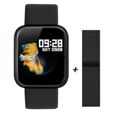 Imagem de Smart Watch Feminino Oled P70 + Duas Pulseiras Preto