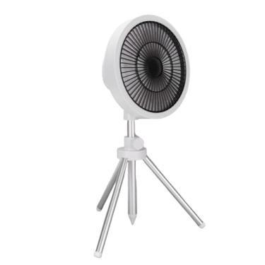 Imagem de GLOGLOW Ventilador de Acampamento Com tripé, Ventilador Portátil para Barraca de Pesca e Eletrodomésticos para Piquenique (Branco)