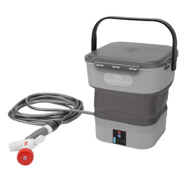 Imagem de Asixxsix Pulverizador alimentado por bateria, Lavadora de pressão elétrica de 12L com 5 em 1 bocal, Tanque de água dobrável, alça ergonômica, para plantas de rega, manutenção de carros