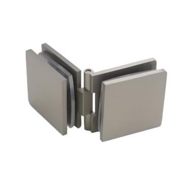 Imagem de Dobradiça de latão para vidro temperado de 8 a 12 mm, ideal para decoração de banheiro, para fixar a porta de vidro do b