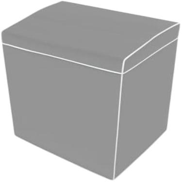 Imagem de Capa de Maquina de Lavar PVC Cinza C/Tampa G