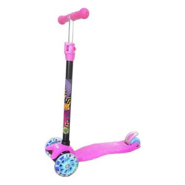 Imagem de Patinete Infantil Com Luzes - Rosa - Dm Toys