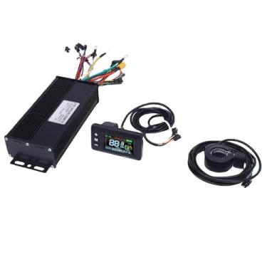 Imagem de Luocute Kit de Controlador de Motor Elétrico, Controlador de Onda Senoidal 40A de 3 Modos Com Display LCD GD02 Acelerador 130X para 36V 48V 52V 1500W 2000W Motor Sem Escova Scooter de