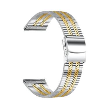 Imagem de Pulseira De Aço Inoxidável 20mm 22mm Para Huami Amazfit Balance Bip Ac