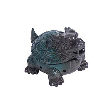 Imagem de porta-vara de incenso Criativo dragão tartaruga forma queimador de incenso retro zen decorativo suporte para meditação e relaxamento
