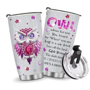 Imagem de Copos isolados Caneca Caneca Reirement Presentes de Natal para Homens Pai Avô Viagem Essenciais Acessórios Essenciais Deve Ter Alça Gelada Fria 590 g Estilo Coruja