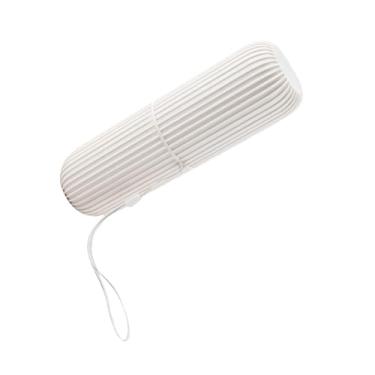 Imagem de Mingzhe Estojo para Escova de Dentes de Viagem Portátil Antiderrapante Copo Escova Dentes Com Capa e Corda Portátil para Casa e Viagens (Cinza)
