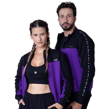 Imagem de Moletom Unissex Fancy Zeiq Roxo e Preto, XG, Roxo