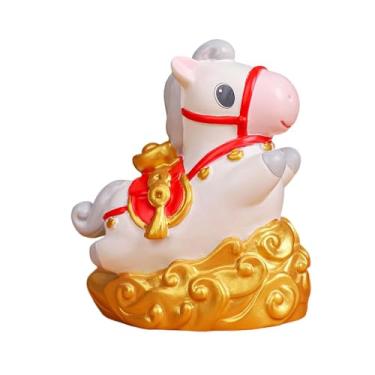 Imagem de Ｂｅｓｇａ Estatueta de Cavalo em Resina, Ornamento Decorativo Fofo para Mesa, Escultura de Animal para Escritório, Quarto, Interior de Carro e Festas
