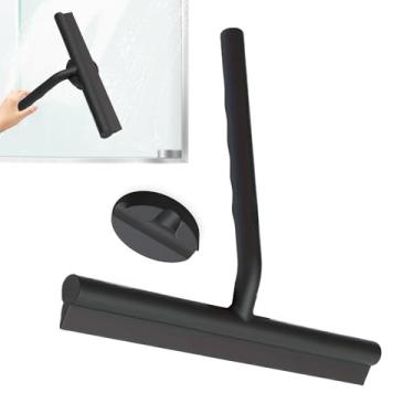 Imagem de Rodo Para Box De Banheiro - Rodo Para Vidro Com Gancho Magnético Prático | Ferramenta De Limpeza Em Silicone Para Ambientes Internos E Externos Portas Garagem Piscina E Carros