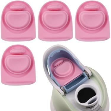 Imagem de Joshey Pacote com 4 tampas de substituição de vedação de borracha, compatível com Owala Freesip 680 g 947 ml tampa de bico de garrafa - peças de reposição de vedação de silicone (rosa)