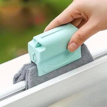 Imagem de Escova de limpeza para janela - pacote único, ferramenta de limpeza de lacunas para espaços estreitos (verde)