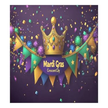 Imagem de Blueangle Capa de ímã de lava-louças de coroa de carnaval, decoração de capa de lava-louças frontal, adesivos de eletrodomésticos, adesivos de eletrodomésticos, 58 cm C x 66 cm adesivo magnético