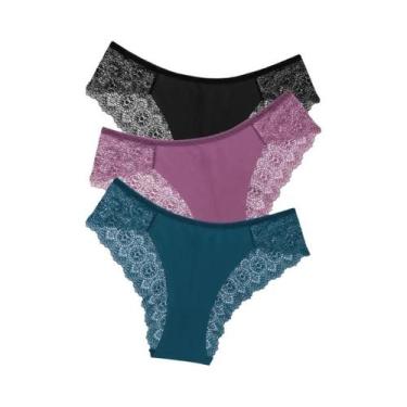 Imagem de Conjunto De Calcinhas De Renda De Cintura Baixa Para Mulheres WarmStep