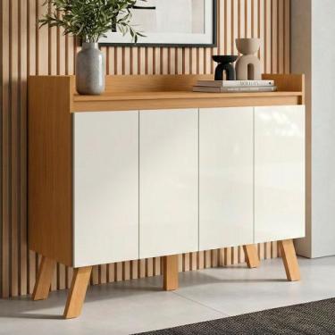 Imagem de Aparador Buffet Organizador Cantinho do Café Cannes 108cm 04 Portas Ci