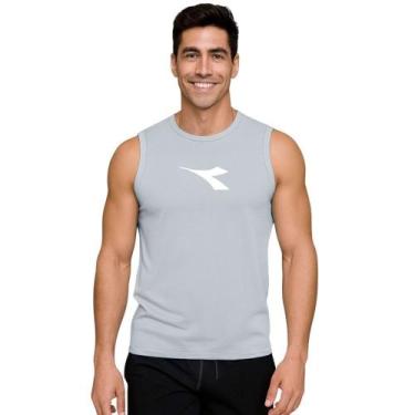 Imagem de Regata Machão Diadora Big Logo Masculina - Cinza M, Cinza, M