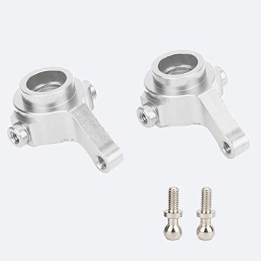 Imagem de Peças de reposição de liga de alumínio para copo de direção durável leve fácil de instalar para WL A959 A979 A969 1/18 RC acessórios para carro prata titânio vermelho (Prata)