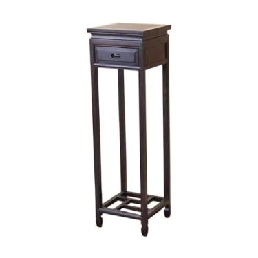 Imagem de KHUTRW3D Base de vaso vintage chinês com suporte de exibição de gaveta, exibição de base de bonsai de sequoia tipo piso interno