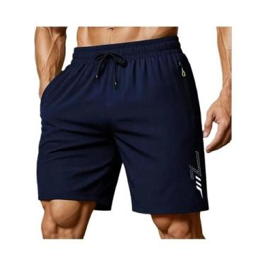 Imagem de Bermuda Masculina De Secagem Rápida Leve Para Academia Verão Treinamen