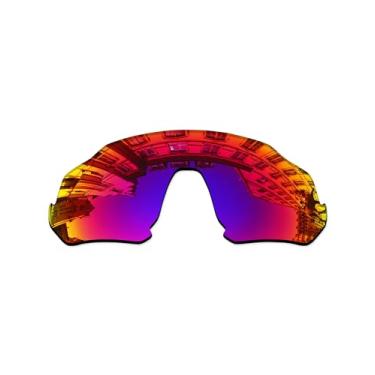 Imagem de Vonxyz Lentes de reposição para Oakley Flight Jacket OO9401 Óculos de sol - Midnight MirrorCoat polarizado