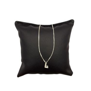 Imagem de Colar Letra Inicial com microzircônias Prata 925 Fabro Saints