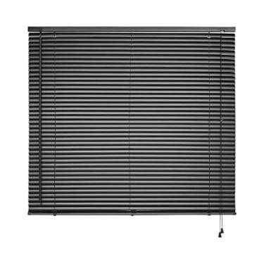 Imagem de Atlas - Persiana Horizontal de PVC e Lâmina de 25mm, Tamanho 140 x 130 cm, Cor Preta