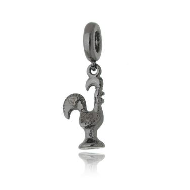 Imagem de Charm Galinho Português Revestido Em Rodio Negro
