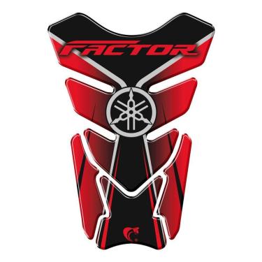Imagem de Protetor De Tanque Adesivo Moto Yamaha Factor Vermelho Vermelho